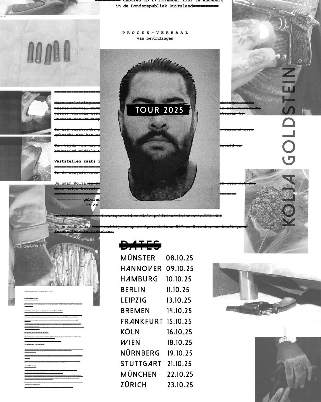 Kolja Goldstein First Day Out Tour Poster 2025
